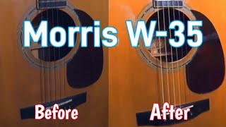 Acoustic Guitar】 Clean&Adjust Morris W-35 - YouTube