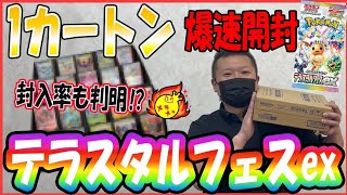 第二弾】テラスタルフェスexを爆速開封‼封入率も判明⁉【ポケカ】 - YouTube