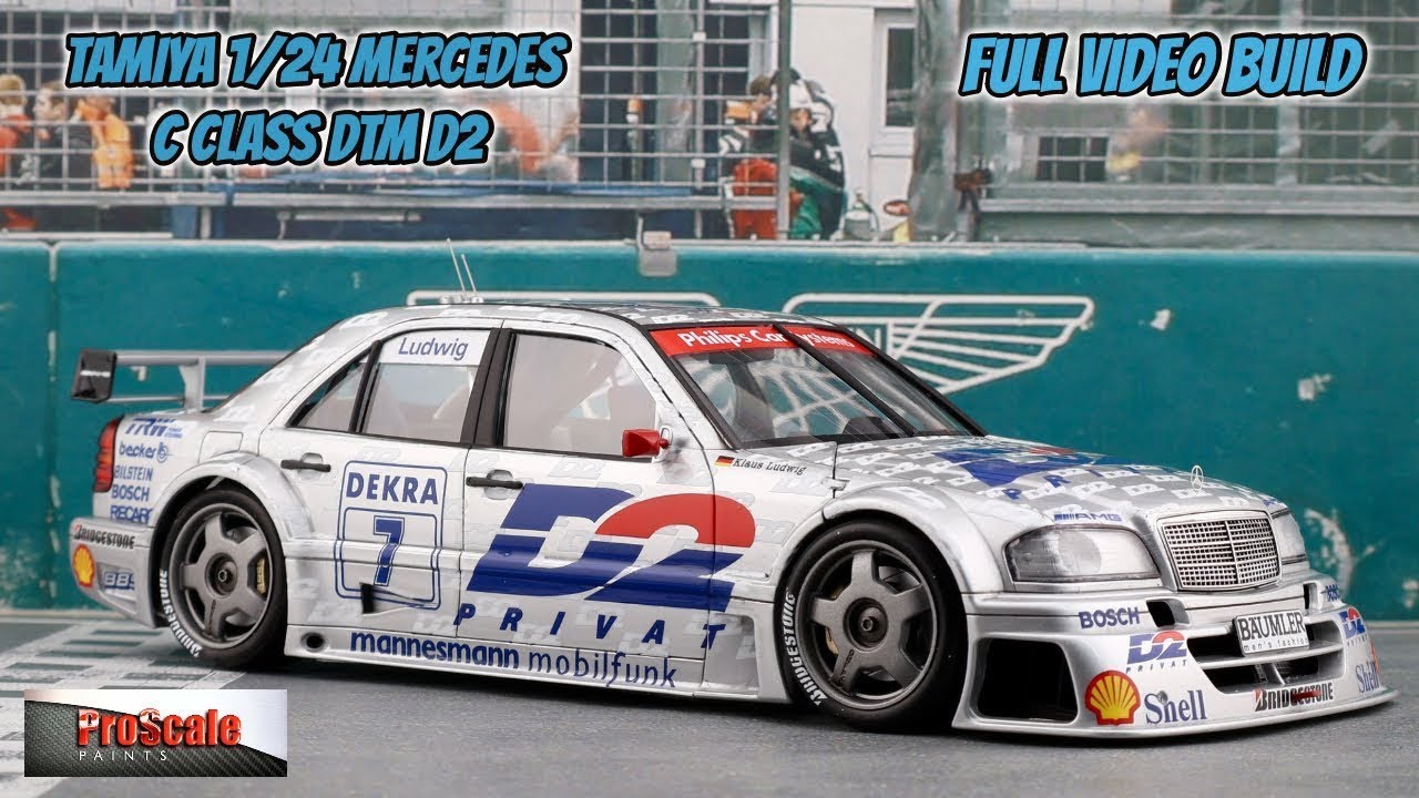Full Build - Tamiya 1/24 Mercedes C Class DTM D2 - YouTube