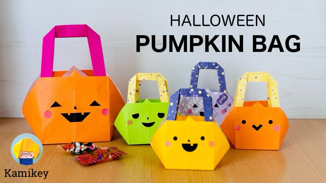 Pumpkin Bag Origami(Kamikey) - YouTube