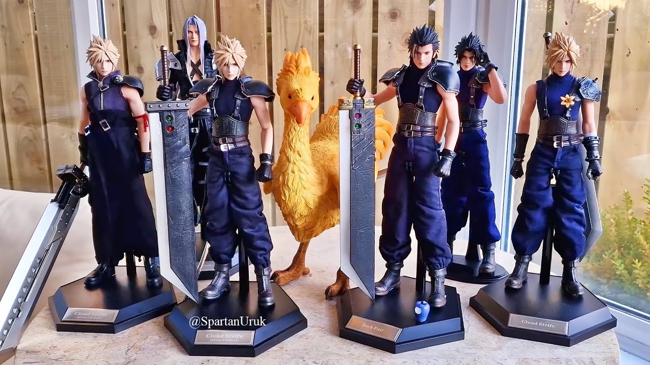 GameToys Final Fantasy VII 1/6 Figure Collection - YouTube