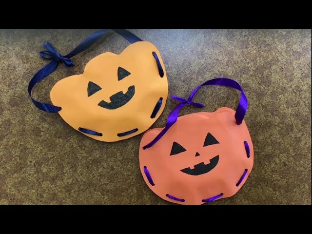 制作】ハロウィン制作～かぼちゃのバック～ - YouTube