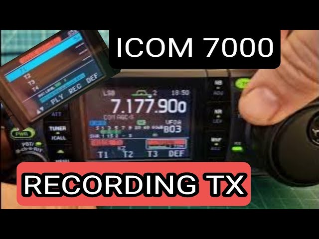 ICOM IC-7000 Record Audio & Playback - YouTube