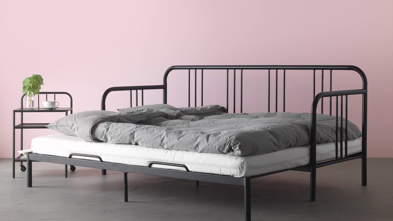 IKEA FYRESDAL Daybed with 2 Mattresses - YouTube