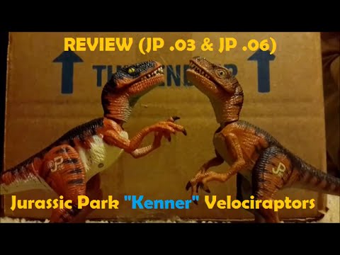 Jurassic Park Kenner Velociraptors (JP .03 & JP .06) Review - YouTube