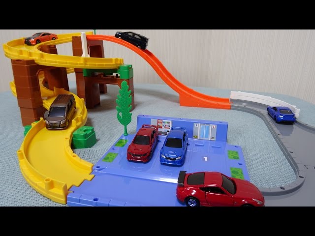 トミカ トミカシステム ベーシックどうろセット Tomica System - YouTube