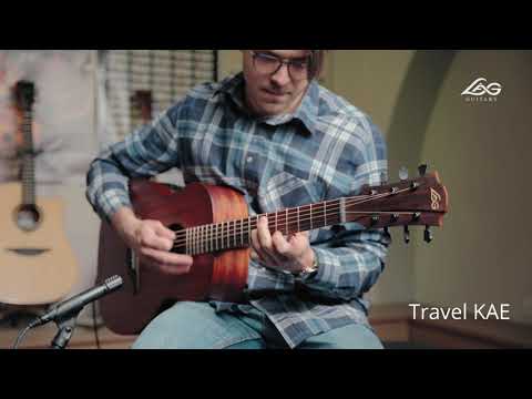 Electro Acoustic Guitar LAG Travel KAE - YouTube