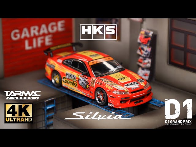 Tarmac Works 1:64 - HKS Hyper Silvia S15 RS-2 l Cinema Shot 4K