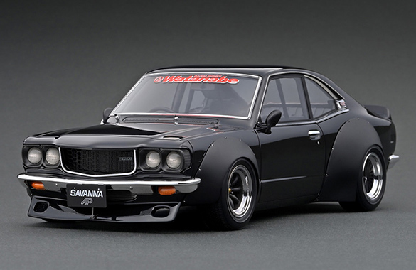 IG2030 1/18 Mazda Savanna (S124A) Racing Black | LINE UP | [公式