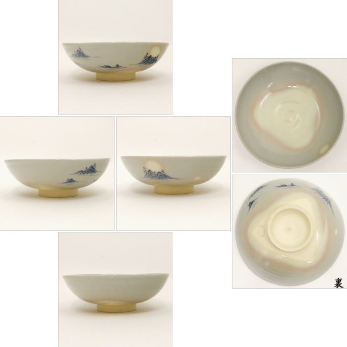 茶器/茶道具 抹茶茶碗】 平茶碗 尾戸焼き 山水 土居庄次作 – 今屋静香園