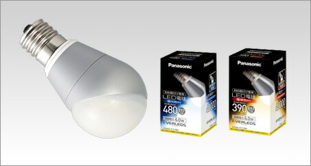 【新品・未使用】Panasonic LED電球 斜め取付け専用 25形（8個） E17口金 小形電球タイプ 斜め取り付け専用タイプ | LED電球・蛍光灯