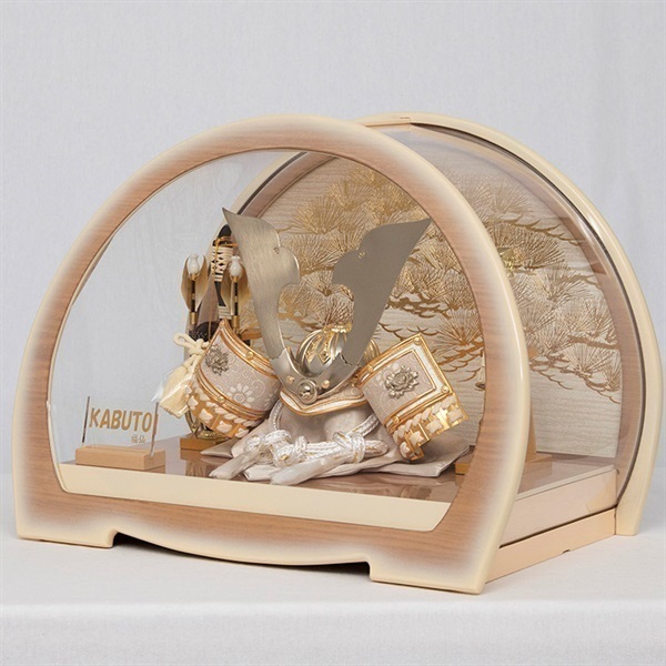 福仙 兜ケース飾り「吉祥金彩松(きっしょうきんさいまつ)」五月人形