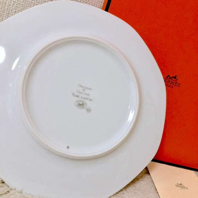 HERMES - HERMES 新品エルメスシャスグリーン緑21cmプレート八角皿