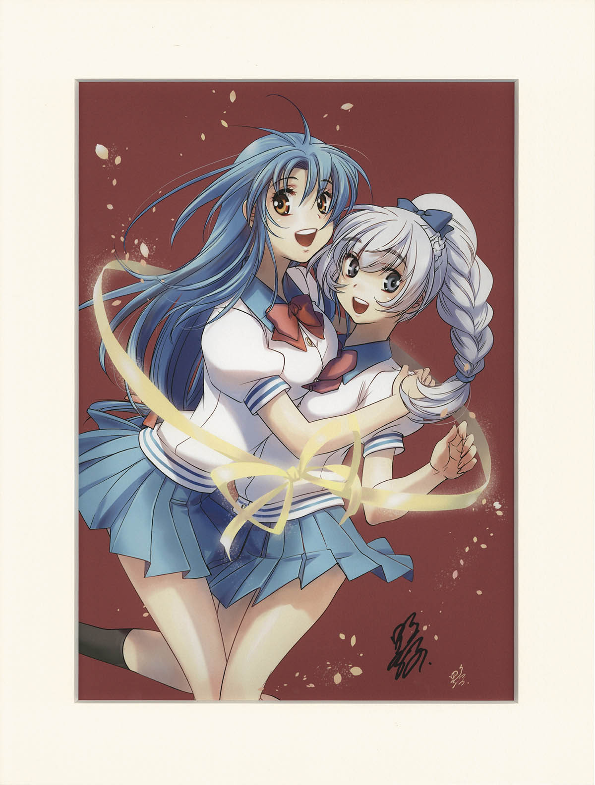 5178] 四季童子 直筆サイン入りカラー複製イラスト「フルメタル