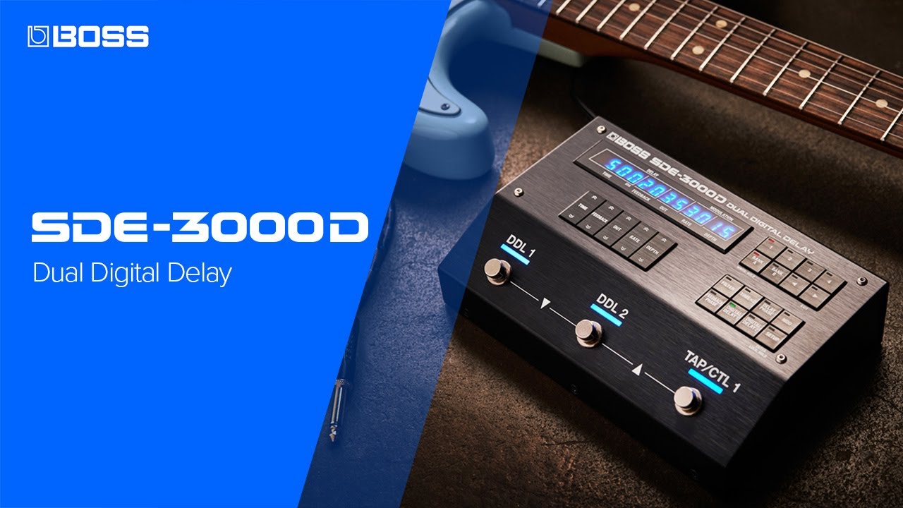 Boss reinvents the SDE-3000 Digital Delay rack unit as two feature