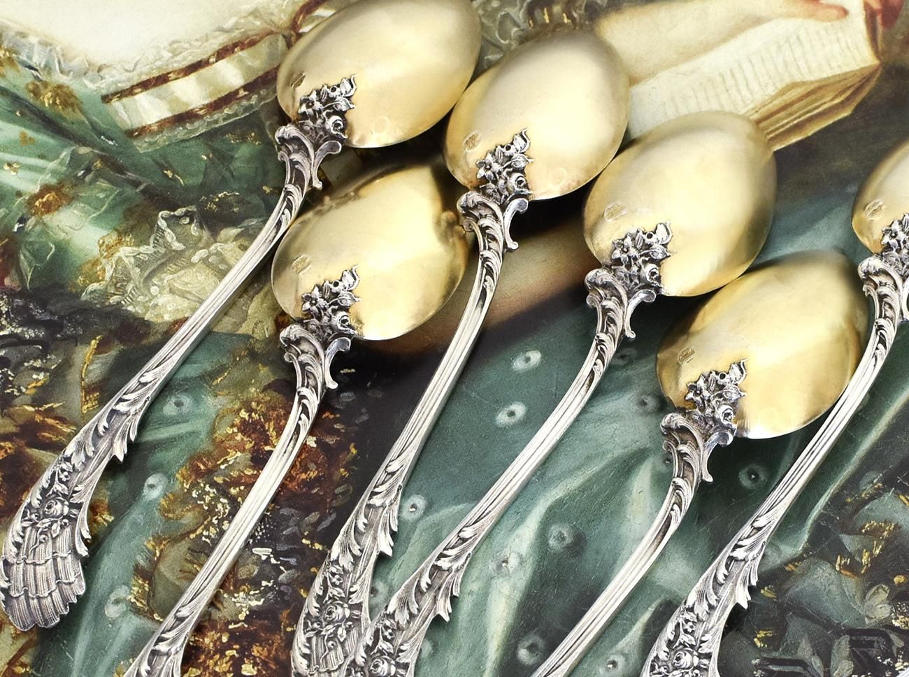 リード＆バートン】純銀 スターリング／ティースプーン「レ・サンク