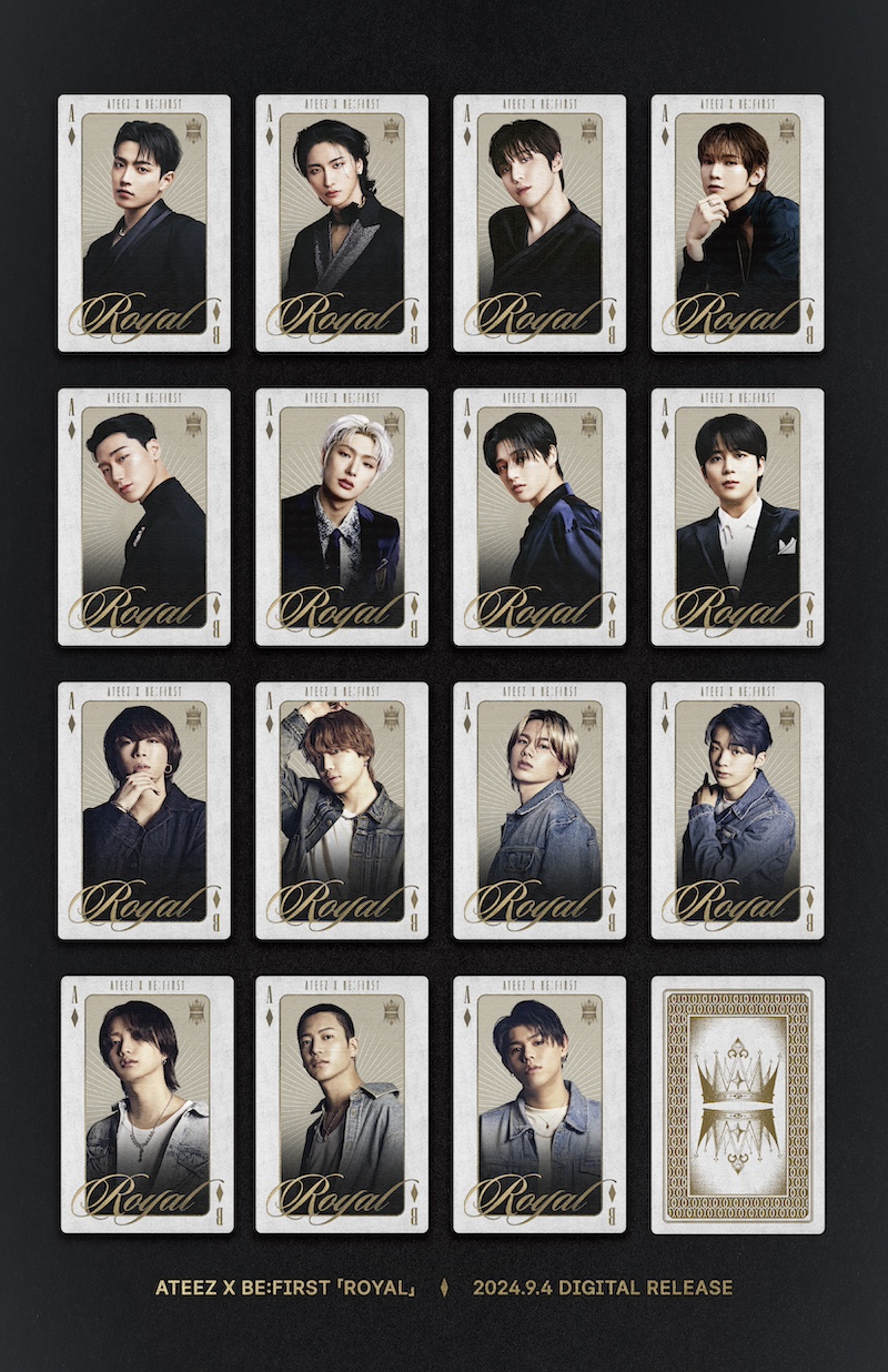 ATEEZ X BE:FISRT、トランプがモチーフの「Royal」ジャケ写公開 - News