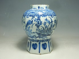 デルフト染付花鳥文壺】美術品の買取実績一覧 - いわの美術
