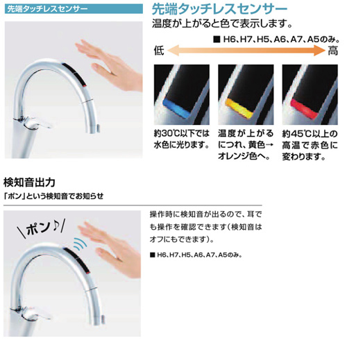 JF-NAA466SY(JW)｜LIXIL｜キッチン用蛇口 ナビッシュ[台][A6][タッチ