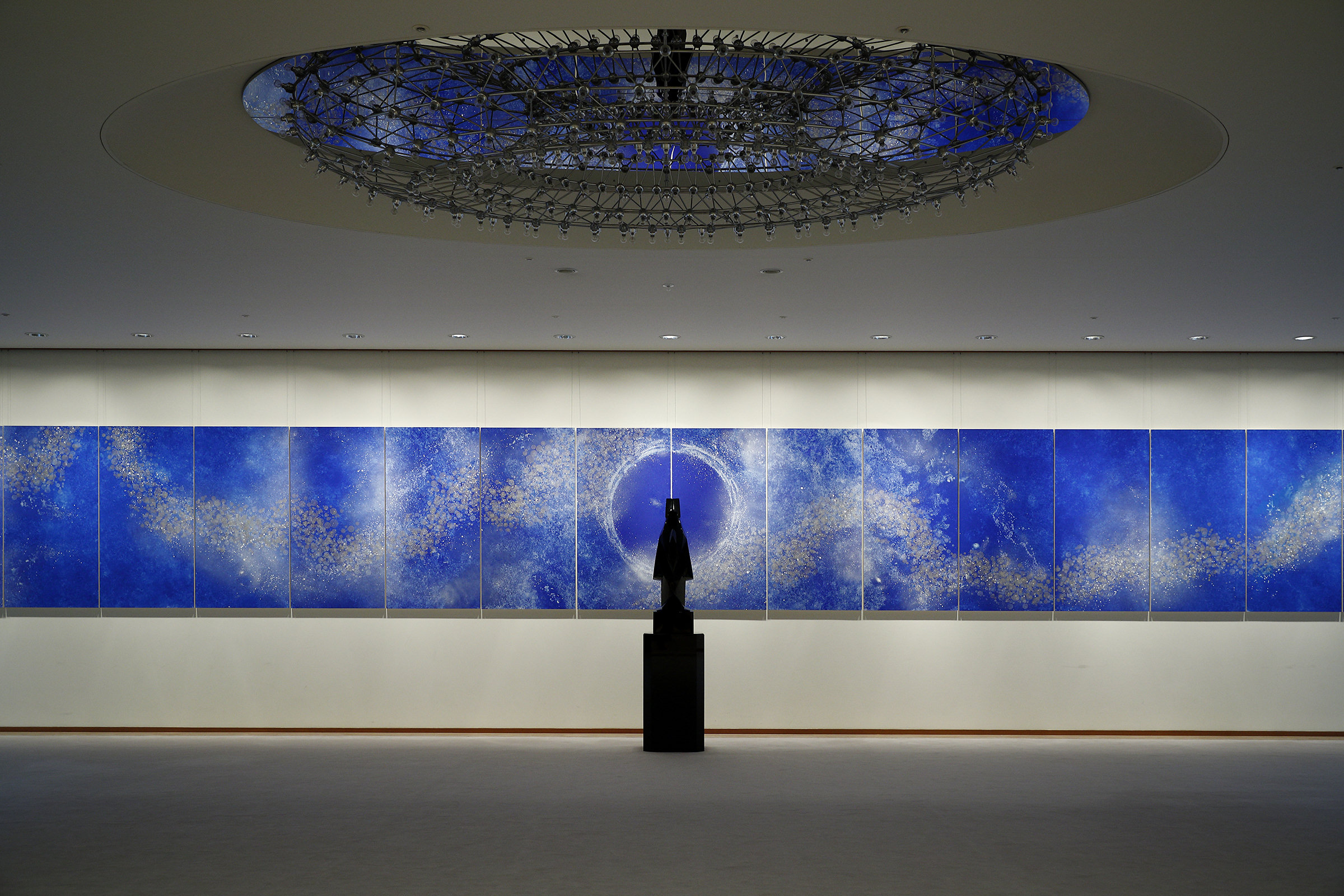 Universal Symphony丨唐紙アート作品・ブルーアート（青い絵画） | 唐