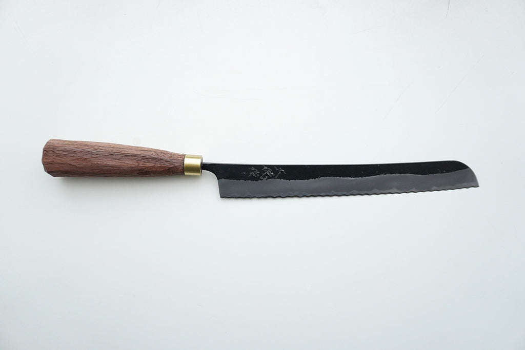 鍛冶職人 赤畠大徳 ｜ 黒打パン切り包丁 210mm