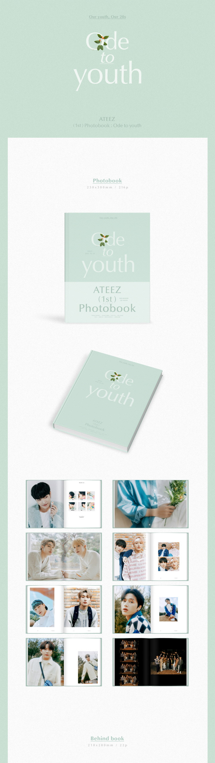 ATEEZ 1ST PHOTOBOOK : ODE TO YOUTH