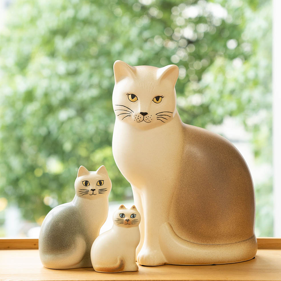 スウェーデンの陶芸家 リサ・ラーソンの猫は一体一体表情が違う