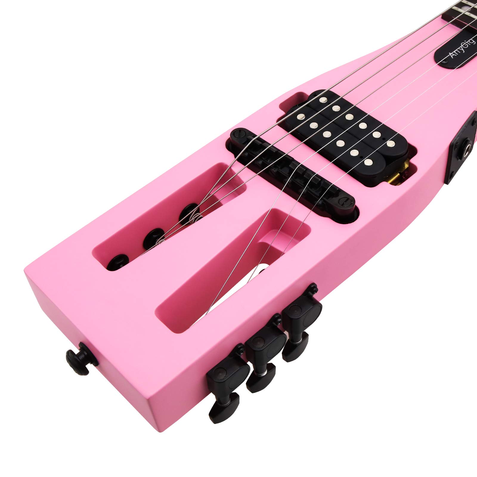 Amazon | Anygigポータブルトラベルエレキギター 82CM 1.6KG ピンク