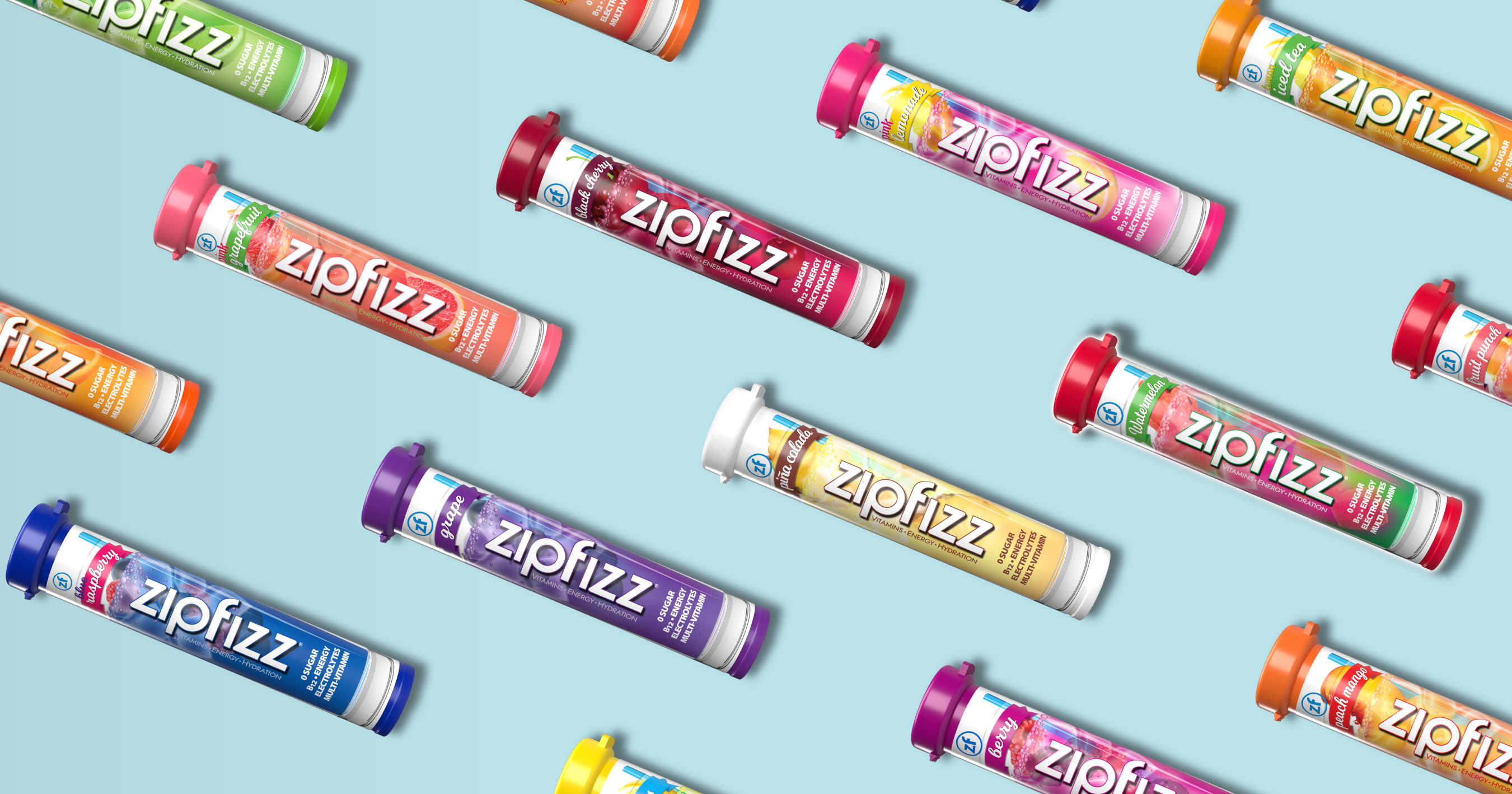 Amazon.com : Zipfizz Daily Energy Drink Powder, Blue Raspberry, 20