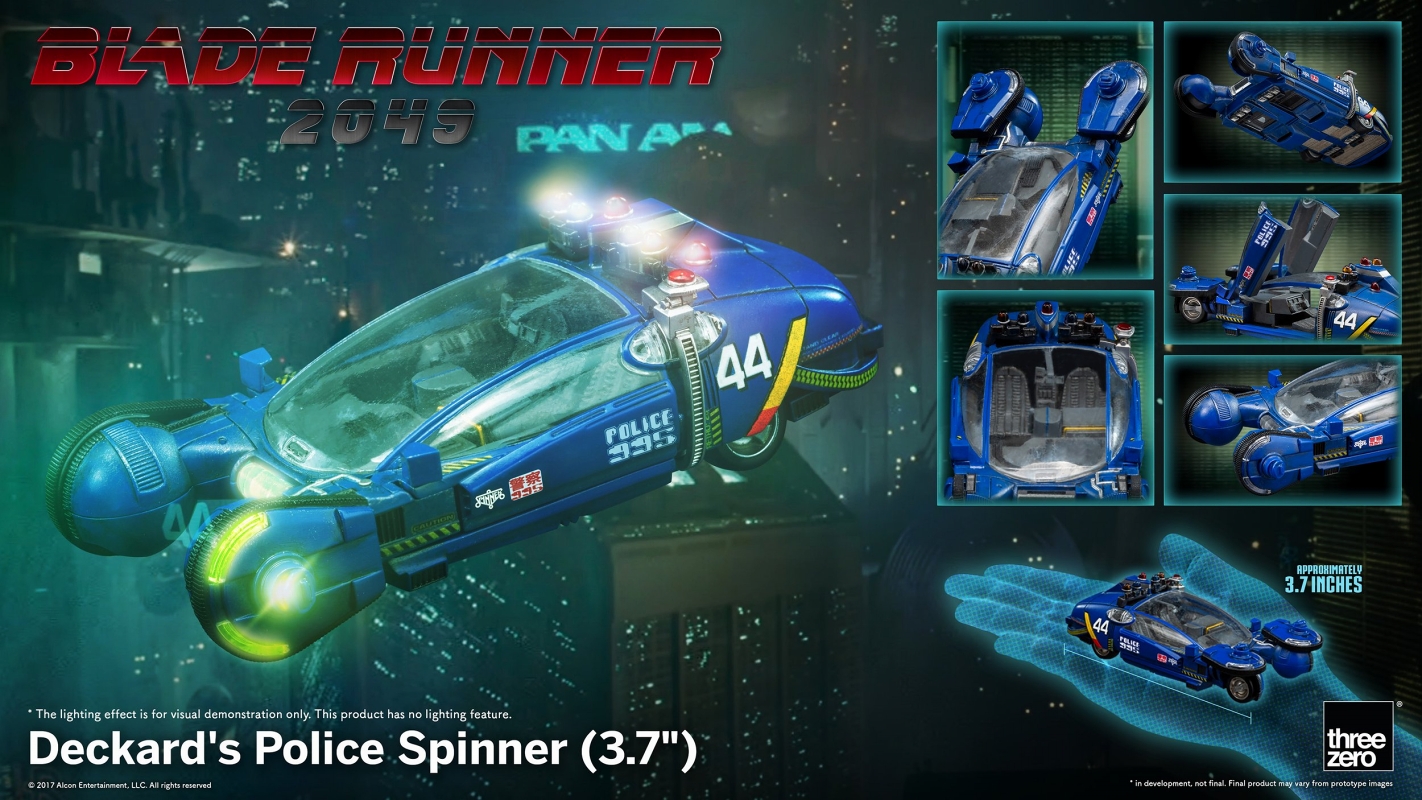 Blade Runner 2049/ デッカード ポリススピナー 3.7インチ ビークル
