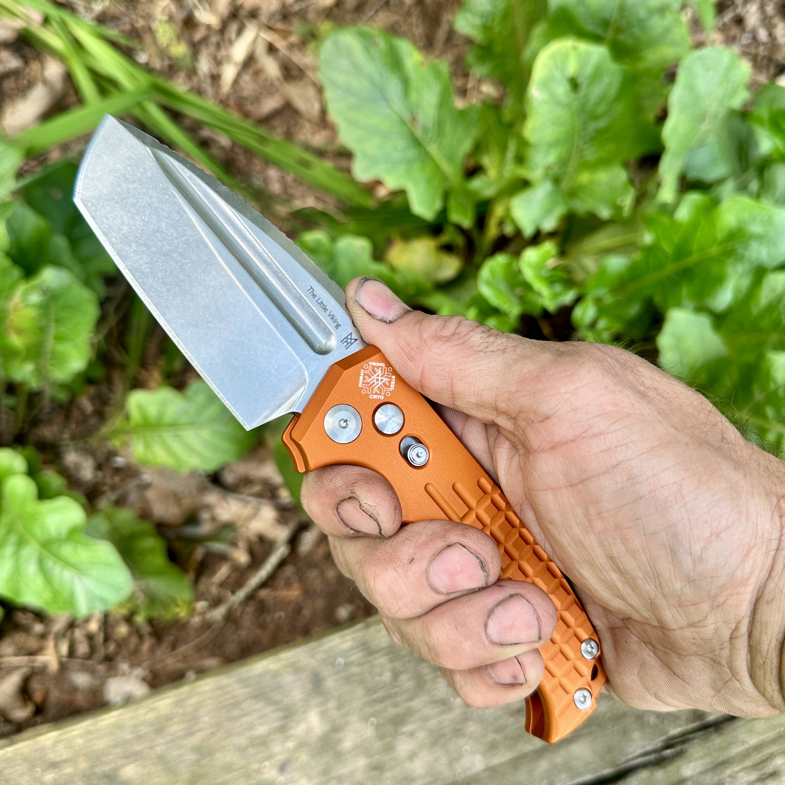 Midgards Messer- Little Viking Automatic!! Orange - Midgards