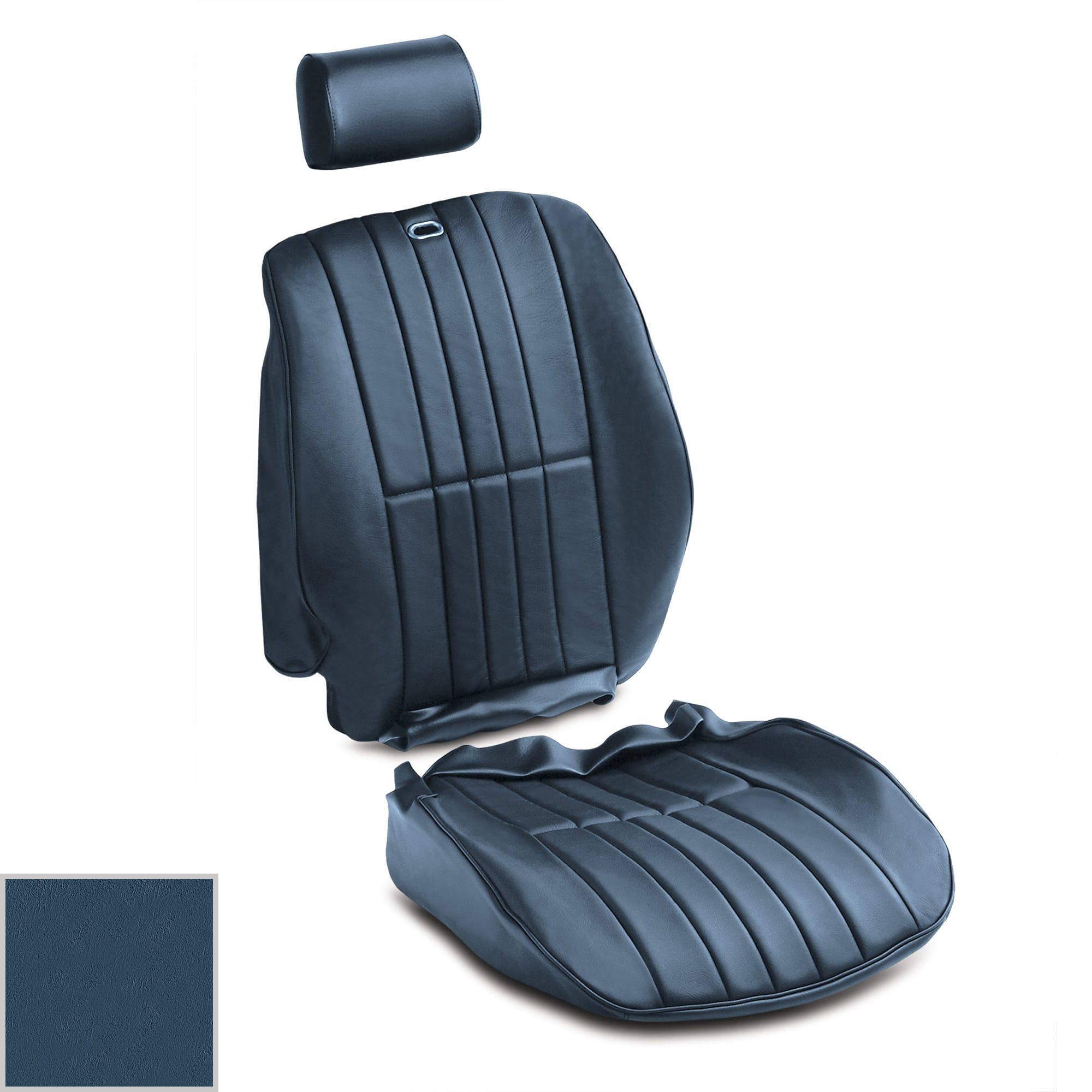 Golden Tan Front Leather Seat Kit with Small Headrests, TR7/TR8