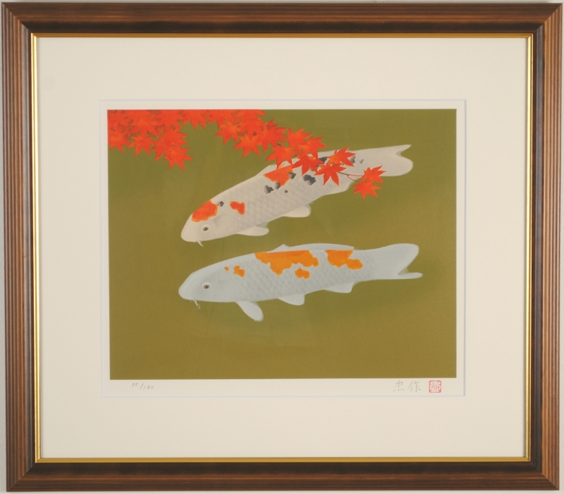 インテリアの絵画をリトグラフの版画で制作した大山忠作のインテリアの