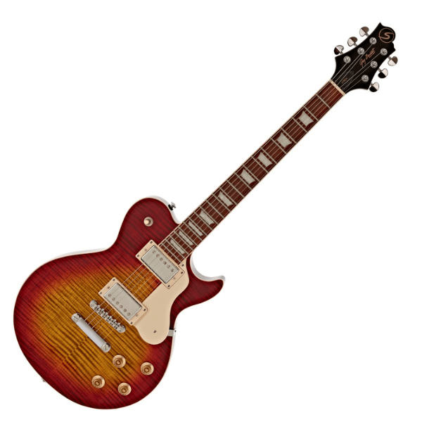 Greg Bennett New Samick Avion Electric Guitar - Flamed Cherry Sunburst
