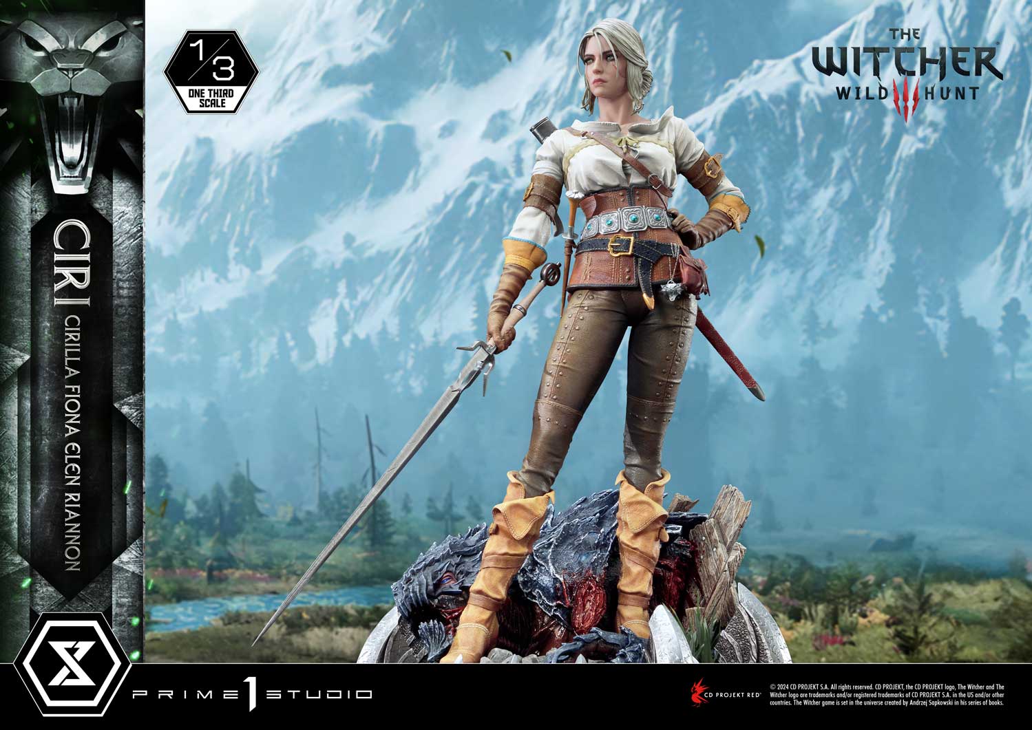 ウィッチャー3 ワイルドハント』「シリ」の1/3スケールスタチューが発表