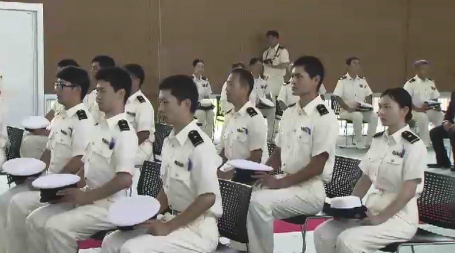 56歳の元自衛官など18人 海上保安学校門司分校で入校式 船舶や航空機