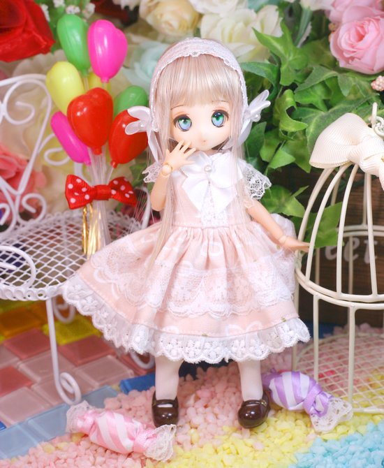 自宅のあまむすちゃんのボディをピコニーモにしてみました♡ オビツ11