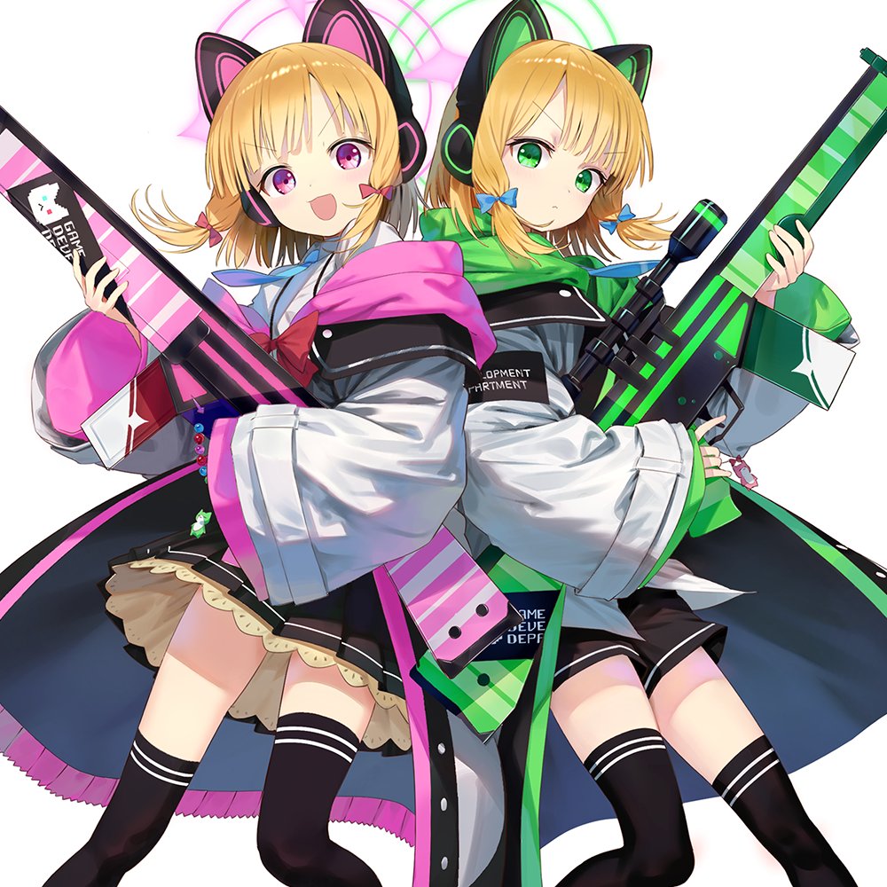 モモイとミドリ！ #ブルアカ