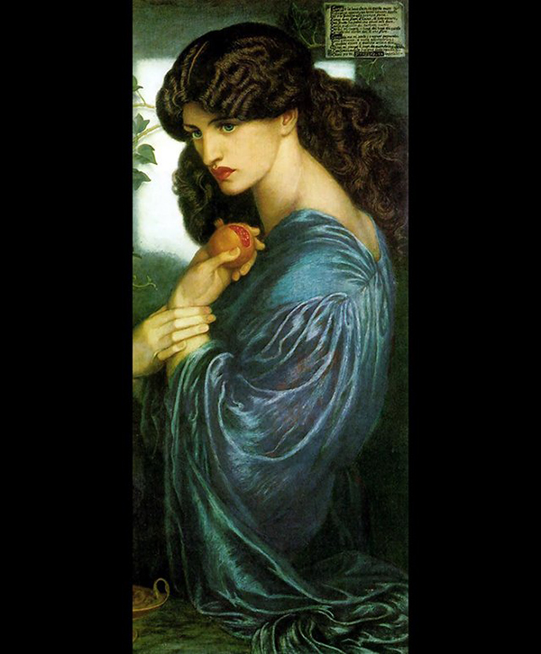 ダンテ・ゲイブリエル・ロセッティ『プロセルピナ』1873-1877年 テート