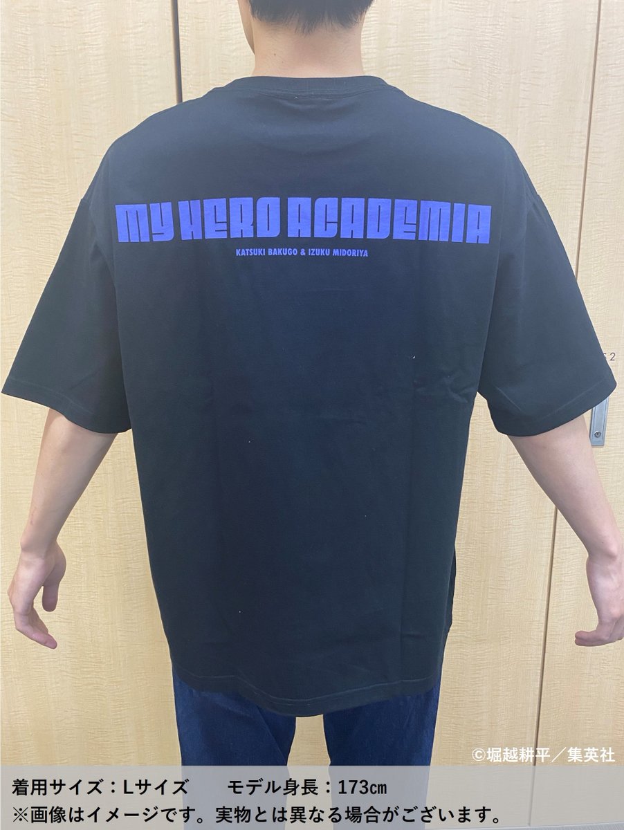 ヒロアカ原画展 大阪 新グッズ紹介】 □緑谷出久＆爆豪勝己 TEE