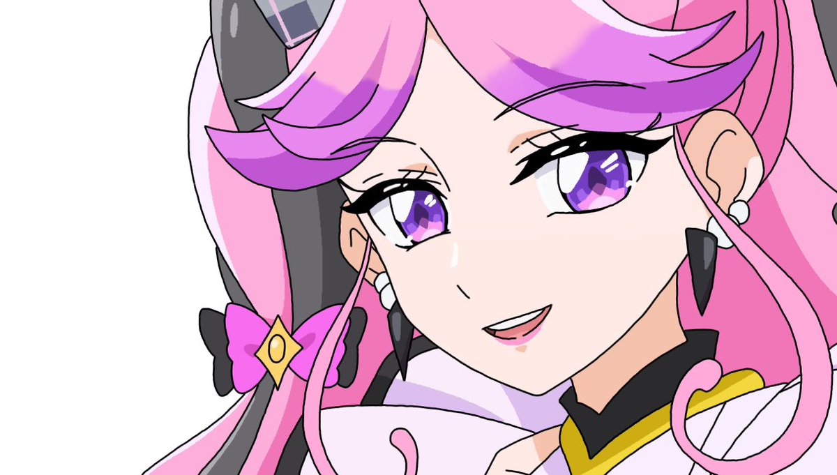 キュアキッスを作画風に描いてみました。 #キュアキッス #田中めろん