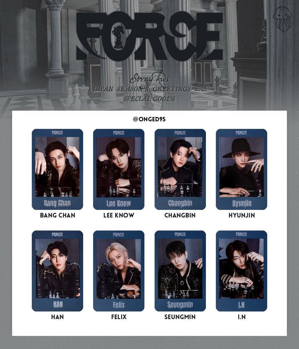 Stray Kids 2026 FORCE　 リノハンユニットトレカ Stray Kids JAPAN 2026 SEASON'S GREETINGS “FORCE” JYP ORIGINAL MD