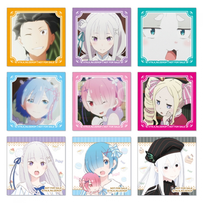 エミリア・レム・エキドナの描き下ろしのステッカーがもらえる！『Re