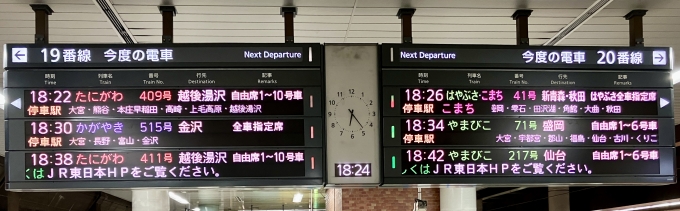上野駅から長野駅(2024年03月15日) 鉄道乗車記録(鉄レコ・乗りつぶし