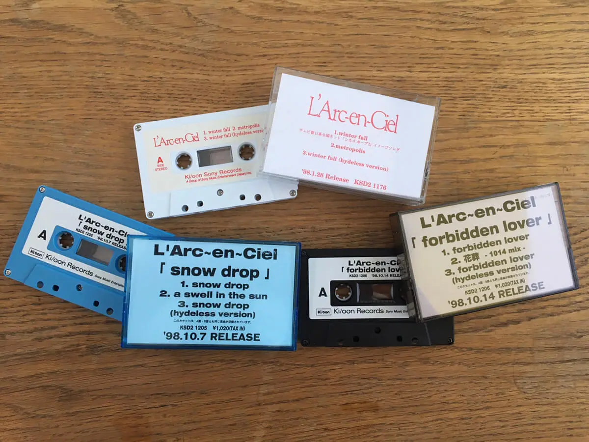 宅配買取】L'Arc-en-Ciel、90s～2000年の見本盤カセットテープを大阪府