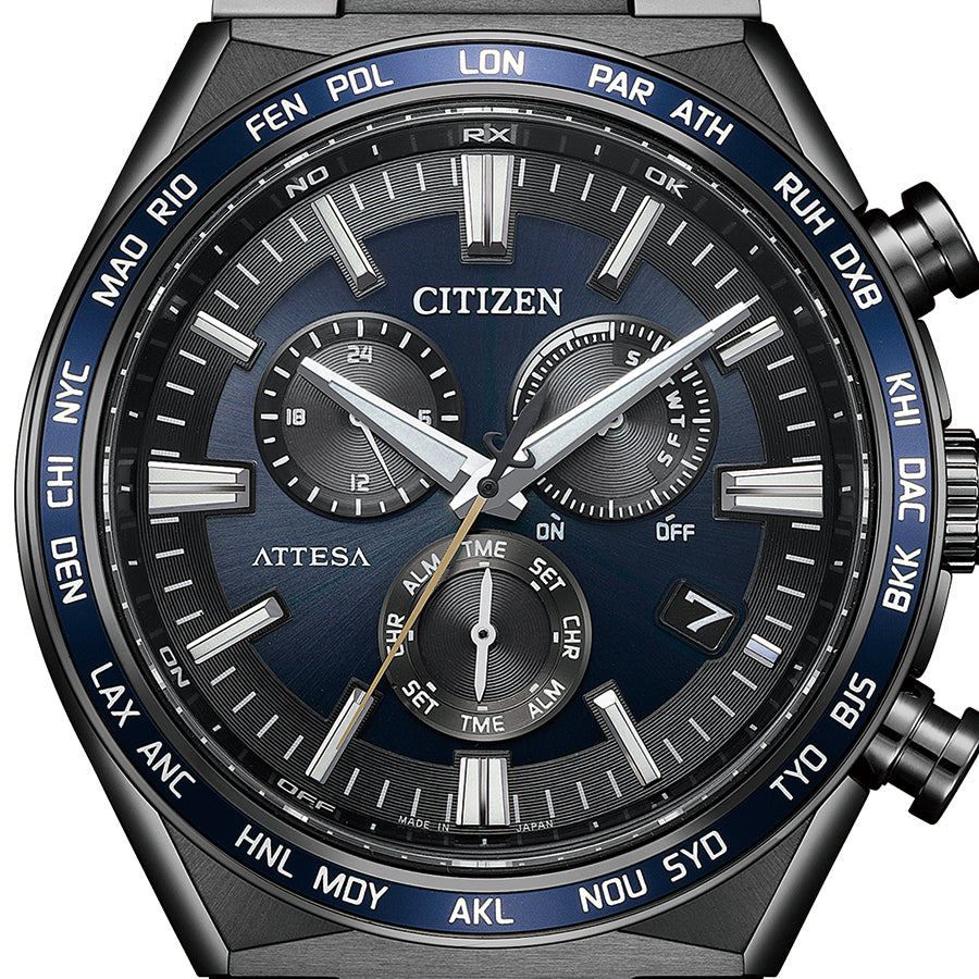 シチズン アテッサ アクトライン ブラックチタン CB5967-66L メンズ