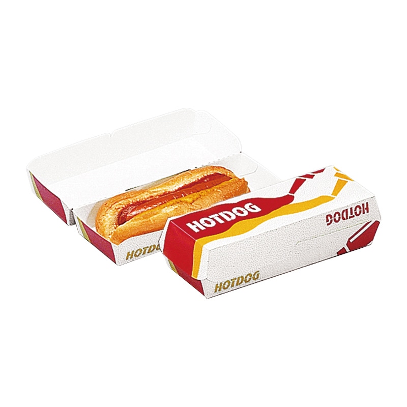 水野産業 ホットドックBOX 01328 250個/束（ご注文単位4束）【直送品