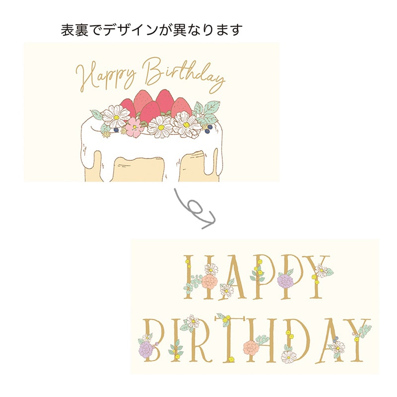ケー・イー・アイ ギフトメッセージカード Happy Birthday 5311 1枚