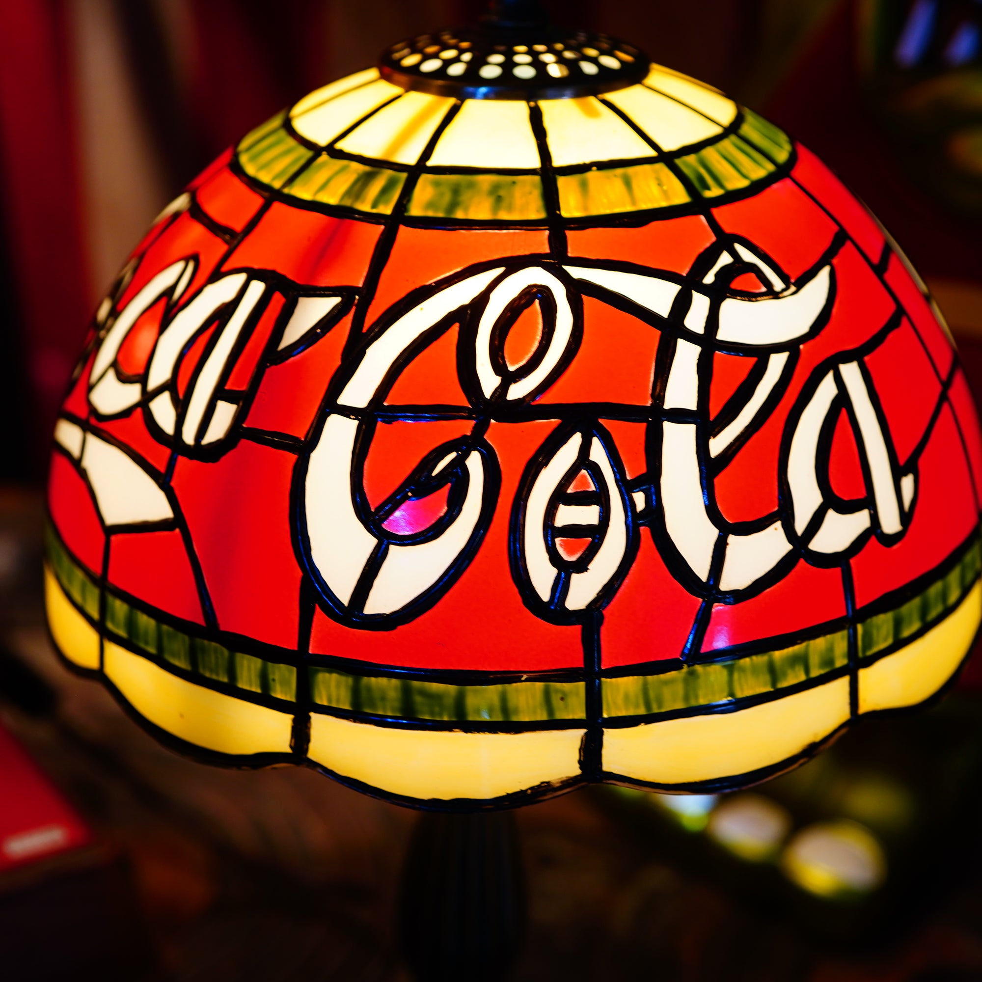 Coca-Cola ステンドグラス デスクランプ – SK OLDIES