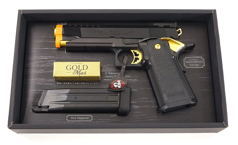 Tokyo Marui Gold Match Hi-Capa Custom Gas Blowback Airsoft Pistol